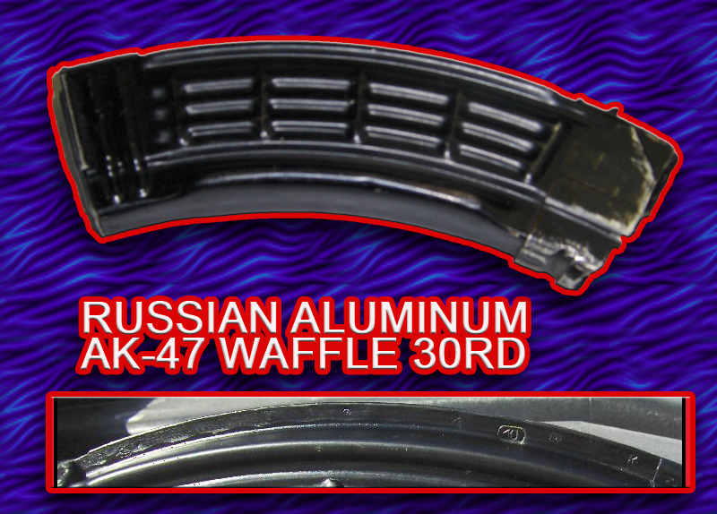 Russian/Soviet Izhevsk AK-47 30rd aluminum waffle mag 7.62x39